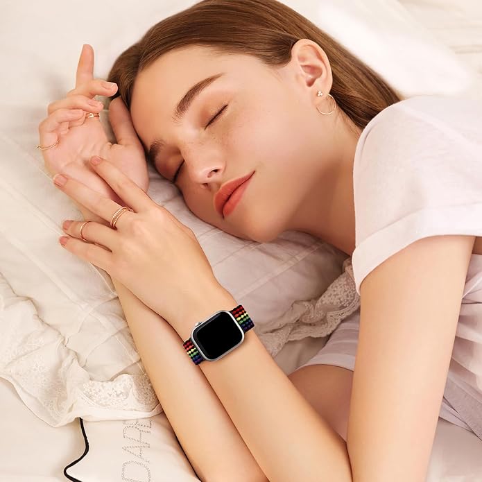 Zedoli Braided Solo Loop Bands Compatible with Apple Watch Band 38mm 40mm 41mm 42mm 44mm 45mm 46mm 49mm Women Men, Stretchy Nylon Sport Elastic Strap for iWatch Series 11 10 9 8 7 6 5 4 3 2 1 SE Ultra - Image 9