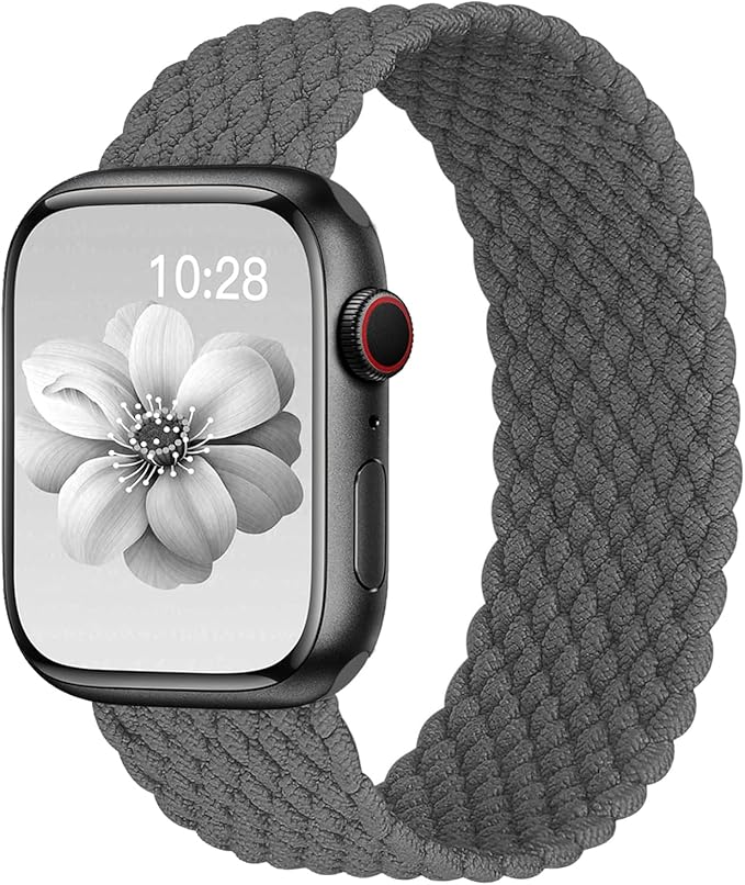 Braided Solo Loop for Apple Watch Band 40mm 42mm 41mm 38mm 44mm 46mm 45mm Ultra/3 2 49mm Men/Women,Stretchy Nylon Sport wristband Strap for iWatch Bands Series 11/10/9/8/7/6 5/4/3/SE 40 44 42 45 46 mm by DMVEIMAL