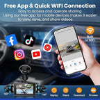 360°View 4 Channel Dash Cam, 2K+1080P Front and Rear Inside Left Right, Wireless Dash Camera for Cars, Built-in G-Sensor, IR Night Vision, 24H Parking Mode, 64GB SD Card, Loop Recording, APP Control - Image 6