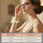V-MORO Resin Stretchy Band Compatible with Apple Watch 38/40/41mm, 42/44/45/46/49mm Fashion Cute Strap for iWatch 10/9/8/7/6/5/4/3/2/1/SE Lightweight Elastic Bracelet Wristband Women,S/M SIZE - Image 6