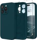 Magnetic for iPhone 15 Pro Case, Compatible with MagSafe, [Full Camera Protection][Screen Protector] Silicone Shockproof Protective Phone Case for iPhone 15 Pro 6.1", Deep Blue by SUYDANBOX