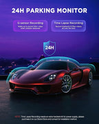 Dash Cam Front and Rear, 4K/2.5K Dual Dash Camera for Cars, 32GB Card Included, Dashcam Built-in Night Vision, 3.5" IPS, 5G WiFi & GPS, G-Sensor, 170° Wide Angle, WDR, 24H Parking Mode - Image 9