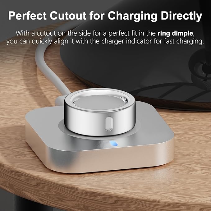 Compatible for Oura Ring 4/Gen 3 Cover- Charging Directly-Rugged TPU Case Protector Workout Gym Women Men -Size 10 - Silver+Gold (NOT for Ring 4-Ceramic) - Image 3