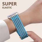 Braided Stretchy Band Compatible with Apple Watch Bands 38mm 40mm 41mm 42mm 44mm 45mm 46mm 49mm for Women Men, Adjustable Nylon Solo Loop Elastic Straps for iWatch Series 10 9 8 7 6 5 4 3 2 1 SE Ultra - Image 4
