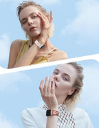 Wearlizer 2 Packs Floral Engraved Compatible with Apple Watch Bands 38/40/41/42/44/45/46/49mm Women, Cute Two-Tone Soft Silicone Strap for iWatch Series 11 10 9 8 7 6 5 4 3 SE/Ultra 3 2 1 - Image 4