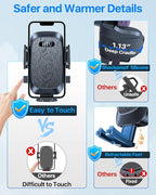 HTU [2026 True Military-Grade] Car Phone Holder [Upgraded Strongest Suction & Clip] Cell Phone Mount for Dashboard Windshield Vent,Truck Cradle Stand for iPhone 16 Pro Max Samsung Android (Black) - Image 7