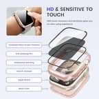 Goton Privacy Waterproof Case Compatible for Apple Watch Screen Protector 45mm Series 9/8/7, Anti Spy Face Cover Back Bumper for iWatch Accessories - Image 7
