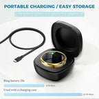 Smart Ring for Women Men Fitness Tracker with Blood Pressure,Heart Rate,Sleep Monitoring,Step Counting,for iPhone and Android,Waterproof smart blood pressure monitor,No Subscription Fees,Gold 8 size - Image 2
