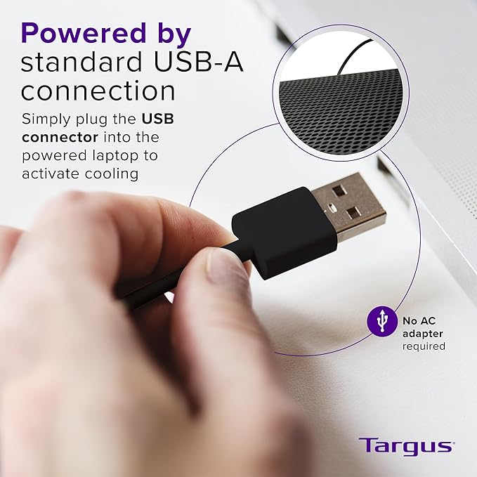 Targus Chill Mat for up to 16-Inch Laptop, Black (PA248U5) - Image 3