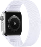 Stretchy Nylon Solo Loop Bands Compatible with Apple Watch 38mm 40mm 41mm 42mm 44mm 45mm 46mm 49mm Ultra 2 iWatch Series 11 10 9 8 7 SE 6 5 4 3 2 1 Strap,Sport Elastic Braided Women Men by ENJINER