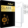 Ailun 2Pack Screen Protector for iPhone 13 Pro [6.1 inch] Display 2021 + 2 Pack Camera Lens Protector, Tempered Glass Film,[9H Hardness] - HD [Not for iPhone 13 Pro Max] by Ailun