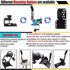 Obokidlyamor NEW Upgrade 4-in-1 USB Handbrake Only for G920 Compatible With For Xbox One S/X/Xbox series S/Xbox series X + PC Computer System With Clamp (Blue) - Image 6