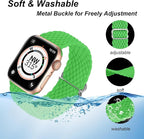 DOBSTFY Compatible with Apple Watch Band 38mm 40mm 41mm 42mm 44mm 45mm 46mm 49mm for Women Men,Stretchy Braided Apple Watch Strap for iWatch Series 10/9/8/7/6/5/4/3/2/1/SE/Ultra/Ultra 2 - Image 3