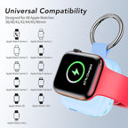 HUOTO Charging Adapter, 1200mAh Battery Powered Portable Wireless Charger for Apple Watch Series 9/8/7/6/SE/5/4/3/2/1 Ultra, Keychain USB-C Charger, Gifts for Women Man - Image 7
