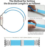 Braided Band Compatible with Apple Watch Bands 40mm 38mm 41mm 42mm 44mm 45mm 46mm 49mm,Magnetic Soft Nylon Stretchy Strap with Designer Bling Crown Strap for Series 10/9/8/7/6/5/4/3/2/SE/Ultra - Image 6