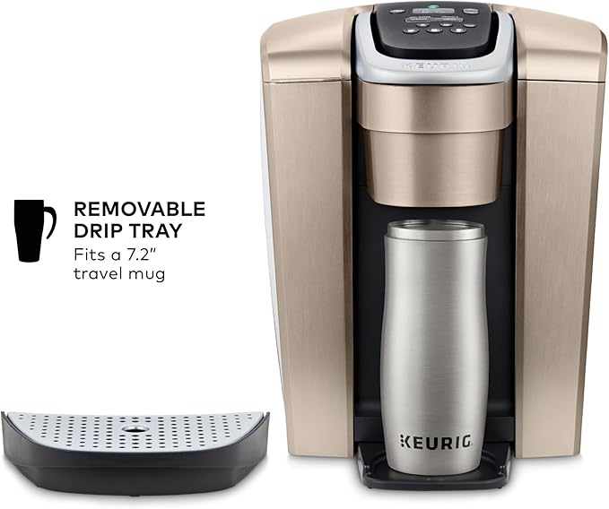 Keurig K-Elite Single Serve K-Cup Pod Coffee Maker, with Strength and Temperature Control, Iced Coffee Capability, 8 to 12oz Brew Size, Programmable, Brushed Gold - Image 7
