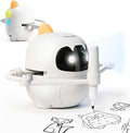 Grownsy Smart Drawing Robot for Kids, Light & Voice Guidance Education Toy with Scan, Doodle Bot with 150 Word Cards & 12 Color Pens, Montessori Painting Learning Toys for Kids Ages 3–8, Birthday Gift by GROWNSY