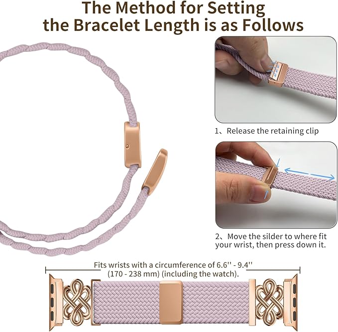 Braided Band Compatible with Apple Watch Bands 40mm 38mm 41mm 42mm 44mm 45mm 46mm 49mm, Magnetic Clasp Fabric Nylon Interlock Buckle Straps for iWatch Ultra Series 10/9/8/7/6/5/4/3/2/1/SE - Image 6