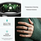 opove O Ring Smart Ring, Fitness Trackers Rings with Sleep/Stress/Heart Rate/Women's Health Monitoring, Comfortable Wearing, Up to 7 Days Using, Fitness Ring for Android & iOS, Black-Size11 - Image 7