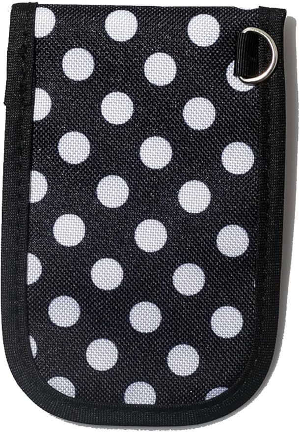 DQL faraday key fob protector, key fob signal blocker, faraday pouch, faraday bag for key fob, key signal blocker (Polka Dots) - Image 2