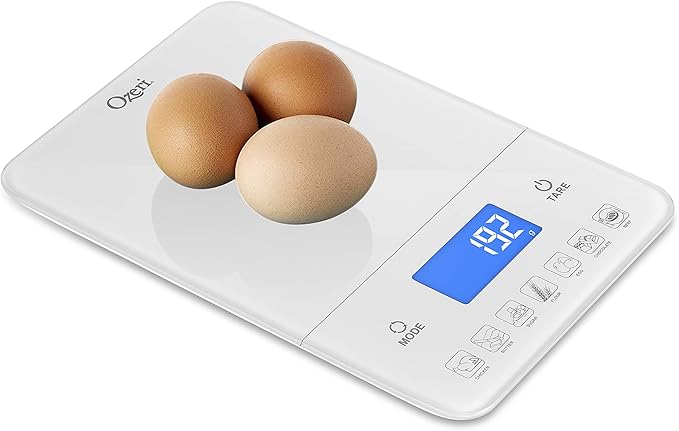 Ozeri Touch III Digital Kitchen Scale with Calorie Counter, 22 lbs (10 kg), White - Image 8