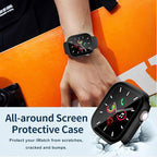 Waterproof Case for Apple Watch Series 10 Series 11 46mm Built-in Tempered Glass Screen Protector,[Slim Guard PC Bumper] [Touch Sensitive] Full Protective Face Cover Compatible iWatch Accessories - Image 3