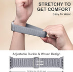 Lerobo 6 Pack Braided Bands Compatible with Apple Watch 44mm 45mm 42mm 49mm 46mm 41mm 40mm 38mm Women Men Stretchy Nylon Solo Loop Sport Strap for iWatch Ultra SE 3/2/1 Series 11 10 9 8 7 6 5 4 3 2 1 - Image 3