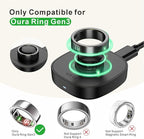 Charger for Oura Ring Gen3 - Size 12 - Fast Charging Dock with USB-C Cable Compatible with Oura Ring Gen3 - Black (Size -9) - Image 2