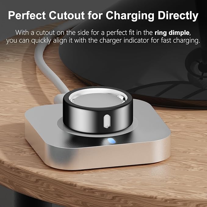 Cover Compatible for Oura Ring Gen 4/Gen 3 Horizon/Gen 3 Heritage,(NOT Compatible with Oura Ring 4-Ceramic), Charging Directly,Rugged TPU Finger Protector for Workout Women Men -Clear+Black-Size 10 - Image 3
