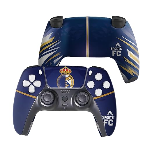 Reeal Maddrid Custom PS-5 Controller Wireless compatible with Play-Station 5 Console by BCB Controllers | Proudly Customized in USA with Permanent HYDRO-DIP Printing (NOT JUST A SKIN) by BCB