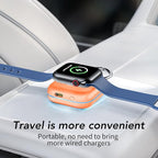 HUOTO Power Bank for Apple Watch 10,1200mAh Battery Pack Magnetic iWatch Charger Portable Travel Quick Wireless Charging with Built in Cable for Apple Watch 11/10/9/Ultra2/8/Ultra/7/6/Se/5/4/3/2/1 - Image 6