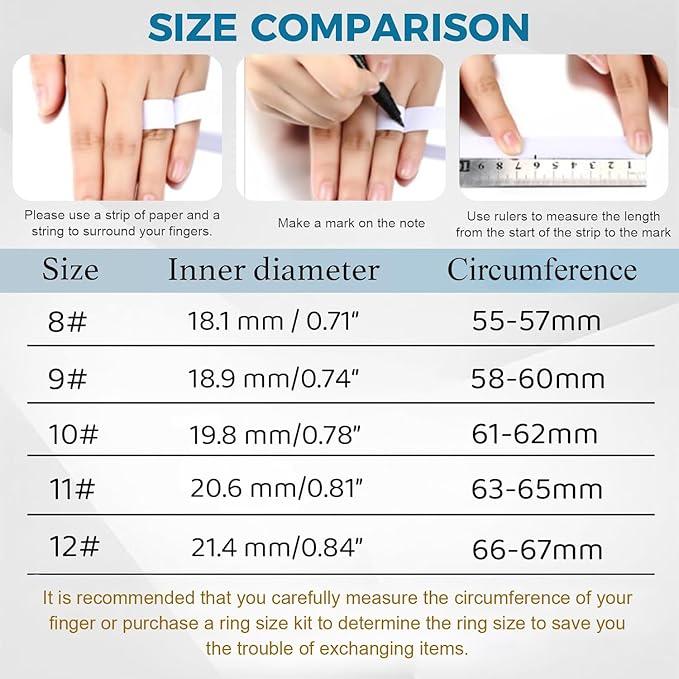 Smart Ring for Women Men Fitness Tracker with Blood Pressure,Heart Rate,Sleep Monitoring,Step Counting,for iPhone and Android,Waterproof smart blood pressure monitor,No Subscription Fees,Gold 8 size - Image 7