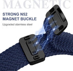 Braided Stretchy Band Compatible with Apple Watch Bands 38mm 40mm 41mm 42mm 44mm 45mm 46mm 49mm Women Men, Soft Nylon Solo Loop Magnetic Sport Strap for iWatch Series 11 10 9 8 7 6 5 4 3 2 1 SE Ultra - Image 4