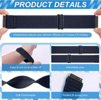 Compatible with 16mm 18mm 19mm 20mm 22mm 24mm Watch Bands Quick Release Replacement Wristband,Adjustable Stretchy Nylon Solo Loop Straps Fabric Braided Sport Elastic Bands for Men Women - Image 2