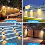 Peasur 16 Packs Solar Outdoor Lights Motion Sensor Solar Security Light Waterproof with 3 Lighting Modes Solar Powered Wall Lights Outside for Garden Fence Yard, Warm White - Image 7