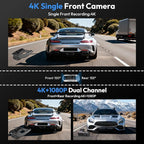 4K Dash Cam for Toyota Tundra 2017-2021 & Sequoia 2017-2022 Limited SR5 Platinum TRD Pro,Integrated OEM Look,High Definition 2160P Video WiFi,G-Sensor,Loop Recording,64GB Card - Image 8