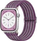 Braided Stretchy Band Compatible with Apple Watch Bands 38mm 40mm 41mm 42mm 44mm 45mm 46mm 49mm for Women Men, Adjustable Nylon Solo Loop Elastic Straps for iWatch Series 10 9 8 7 6 5 4 3 2 1 SE Ultra by Unknown