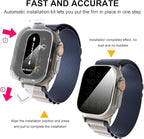 Suoman 2-Pack for Apple Watch Ultra 3/2/1 49mm Tempered Glass Privacy Screen Protector, [Anti-peeping] 9H Hardness protective film - Auto-alignment Installation Kit - Image 5