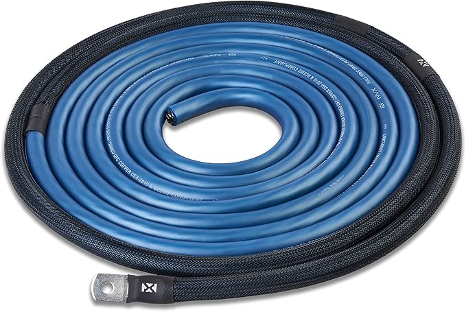 NVX XAPK0 1/0 Gauge OFC Amplifier Wiring Kit | 100% Oxygen-Free Copper Power & Speaker Wire | Supports Up to 4000W | Tinned OFC, ANL/Mini-ANL Fuse Holder, Pre-Terminated Terminals - Image 5