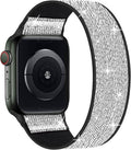 Stretchy Nylon Solo Loop Bands Compatible with Apple Watch 38mm 40mm 41mm 42mm 44mm 45mm 46mm 49mm Ultra 2 iWatch Series 11 10 9 8 7 SE 6 5 4 3 2 1 Strap,Sport Elastic Braided Women Men by ENJINER