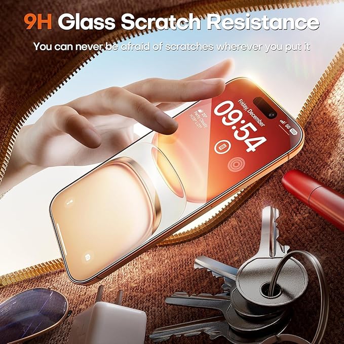 TOCOL for iPhone 17 Pro Max Screen Protector/iPhone 16 Pro Max Screen Protector 6.9-Inch Instant Installation Tempered Glass HD Clear Full Coverage Protection Case Friendly 2 Pack - Image 6