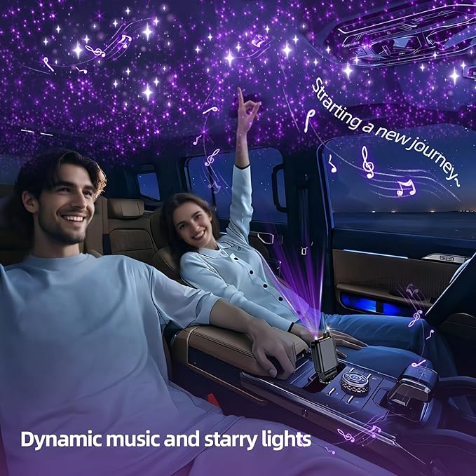 [2026 Ultra-Slim, 75% Less Space] Retractable Car Charger with Starlight, Max 120W USB C Car Charger Adapter, Cars Phone Chargers Fast Charging, Car Chargers for iPhone 17 16 Pro Max Plus and Android - Image 2