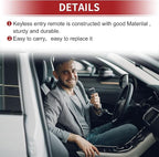 ACROPIX OUCD6000022 315MHz Keyless Entry Remote Key Fob for Ford Focus 2012-2018 for Ford Escape 2012-2019 4D63 Replacement Car Key - Image 6