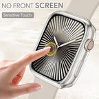 JR.DM 44mm Soft Flexible TPU Case Compatible for Apple Watch Series 6/5/4/SE Touchable Screen Lightweight Anti-Scratch All-Around Protector Thin Guard Shockproof Cover Shiny Bumper for iWatch, Clear - Image 3