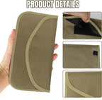 2PCS Faraday Bag for Phones and Car Keys, Keyless Entry RFID Signal Blocking Bag Key Fob Protector, Anti-Theft Faraday Pouch for Cell Phone Privacy Protection, Signal Shielding (Khaki) - Image 5
