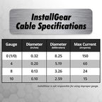 InstallGear 4 Gauge Copper Clad Aluminum Wire - 50 Ft 4GA Power Ground Cable for Car Audio, Battery, RV, Trailer and Automotive Wiring - Flexible Car Amplifier - Black - Image 3