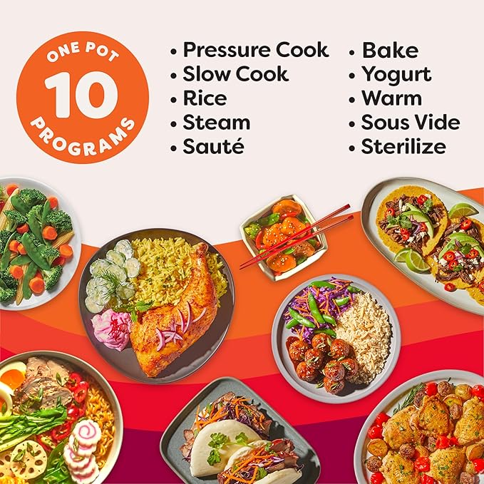 Instant Pot Pro 10-in-1 Pressure Cooker, Slow Cooker, Rice/Grain Cooker, Steamer, Sauté, Sous Vide, Yogurt Maker, Sterilizer, and Warmer, Includes App With Over 800 Recipes, Black, 6 Quart - Image 3