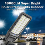 2‑Pack Solar Street Lights Outdoor, 9800W Super Bright LED Solar Powered Street Lamps with Motion Sensor, Dusk to Dawn, IP67 Waterproof for Yard, Garden, Parking Lot, Driveway, Farm - Image 10