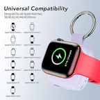 Portable Travel Charger for Apple Watch Series 8,Wireless iWatch Charger 1200mAh Power Bank with Charging Cable, Purse Keychain Smart Chargers for Apple Watch Series 11/10/9/8/7/6/SE/5/4/3/2/1/UItra - Image 4