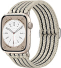 Braided Stretchy Band Compatible with Apple Watch Bands 38mm 40mm 41mm 42mm 44mm 45mm 46mm 49mm for Women Men, Adjustable Nylon Solo Loop Elastic Straps for iWatch Series 10 9 8 7 6 5 4 3 2 1 SE Ultra by Unknown
